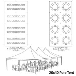 20x40 Canopy Tent | Celebrations by Rent-All located in Sioux Center and Storm Lake | Tents for Rent