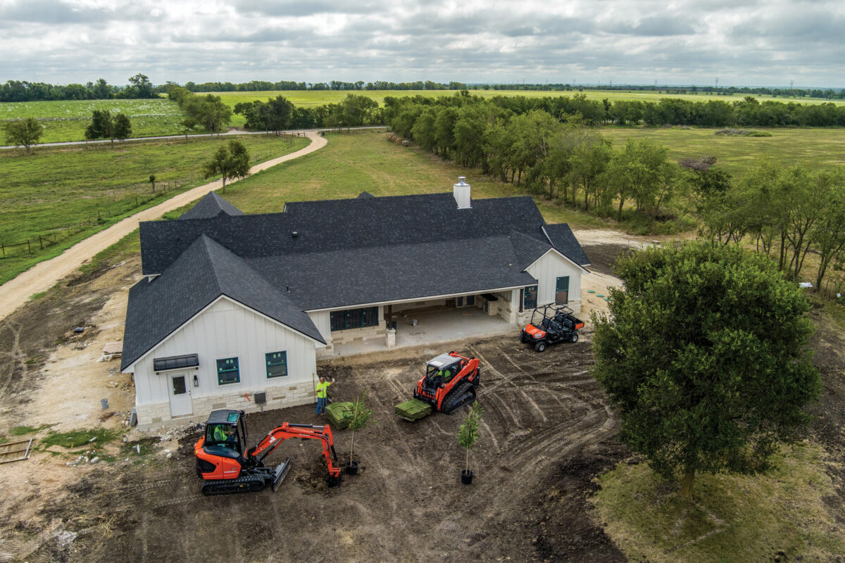 Above Landscape+home view